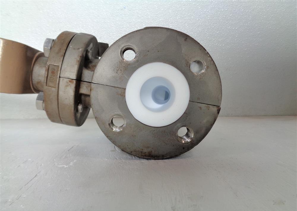 Cashco 1" 150# Control Valve, Teflon Lined, CF8, Model 521